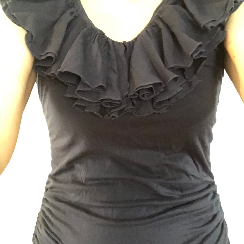 Ralph Lauren Sport Navy Ruffle Tank Top size S ✨